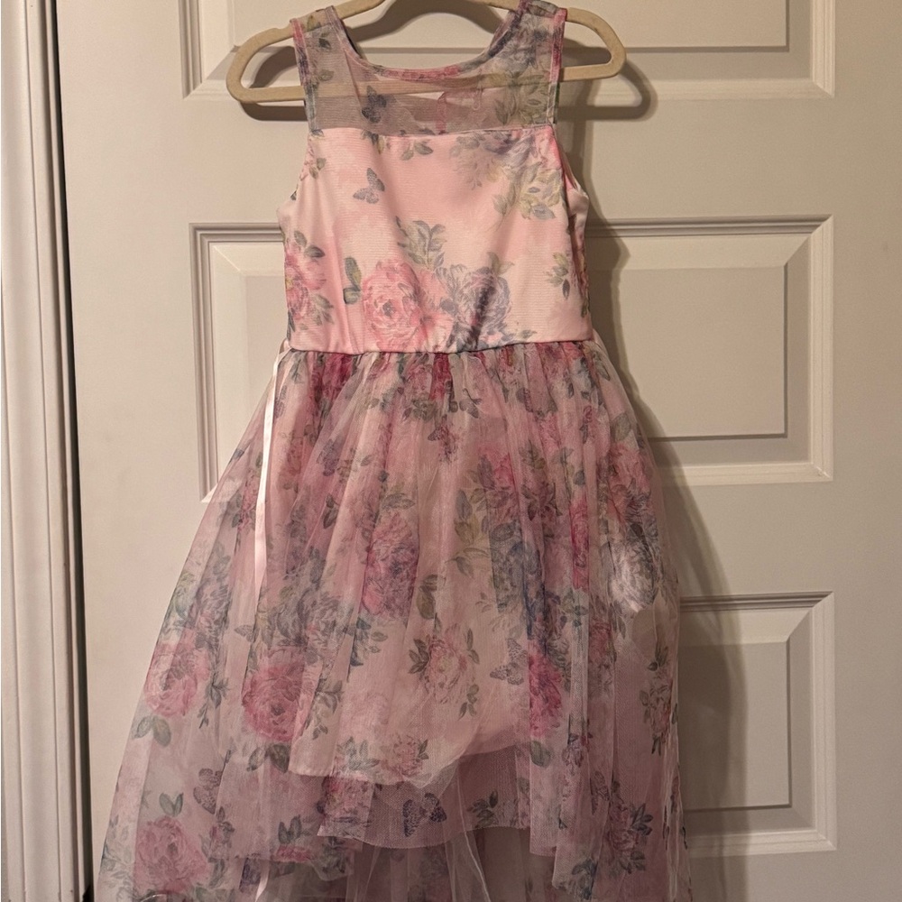 Girl's Floral Pink Kids Dress size 7/8